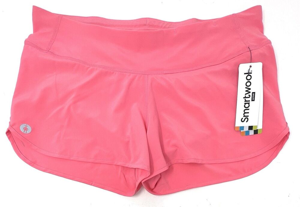 Smartwool Women Active Lined Shorts Size M Guava Pink Medium SW016604N08